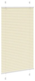 Creme Plissada Cega 80x150 cm Largura Tecido 79,4 cm Poliéster