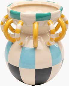 Jarra decorativa pintada à mão Harlequin, Alt 24 cm