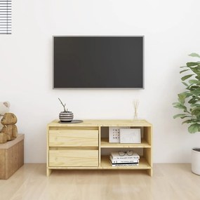 Móvel de TV 80x31x39 cm madeira de pinho maciça
