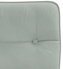 Cadeiras de jantar 4 pcs veludo cinzento-claro