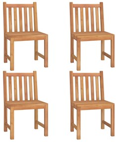 5 pcs conjunto de jantar p/ jardim madeira de teca maciça