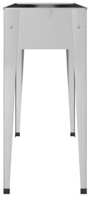 Vasos/floreiras de jardim 2 pcs aço galvanizado