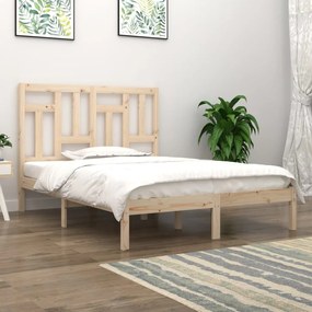 Cama sem colchão 120x200 cm madeira de pinho maciça