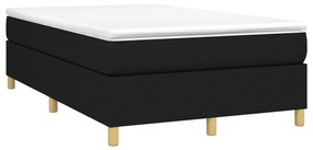 Estrutura de cama sem colchão 120x200 cm tecido preto