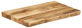 Tampo de mesa c/ borda viva 50x40x3,8cm mangueira áspera maciça
