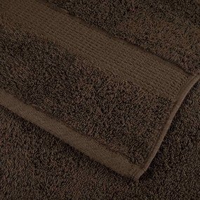 8pcs Conjunto toalhas banho premium SOLUND 600 gsm castanho