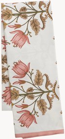 Toalha de mesa artesanal com padrão floral Melon