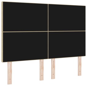 Cabeceira vidaXL Design Simples Verde Claro Cinza 160 cm Tecido de Vel