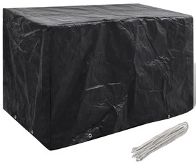 Capas para mobiliário de jardim 2 pcs 8 ilhós 140x70x90 cm
