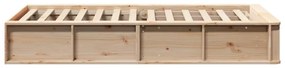 Estrutura da Cama Castanho 90 x 190 cm madeira