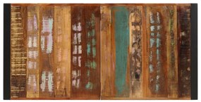 Mesa de jantar 140x70x75 cm madeira recuperada maciça