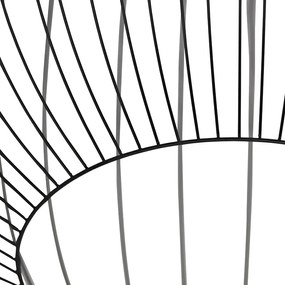 Candeeiro de suspensão design redondo preto 70 cm - Dos