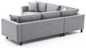 Sofá de Canto Kale – Cinzento – 258 cm x 83 cm x 258 cm