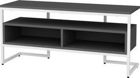 Móvel para TV Merrion – Branco e Antracite – 110 x 35 x 49,9 cm