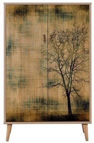 Armário Multiuso Multibox – Carvalho Sonoma – 80x127x36 cm