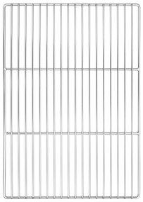 Grelha de Churrasco vidaXL com Manoplas Retangular 50x35 cm Aço Inoxidável 304
