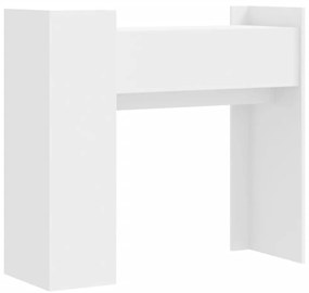 Mesa consola 100x35x90 cm derivados de madeira branco