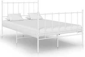 Estrutura de cama 120x200 cm metal branco
