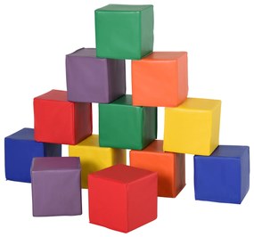 Conjunto de 12 Blocos Psicomotricidade para Crianças Blocos de Construção Brinquedo para Aprendizagem Multicor