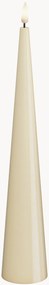 Vela LED artesanal com aspeto de chama real Cone Shaped, Alt 28 cm