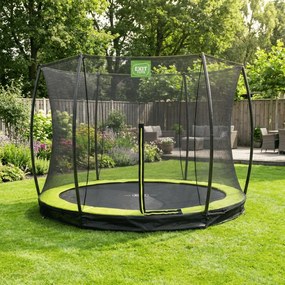 Trampolim de solo Silhouette ø305 cm com rede de segurança - verde