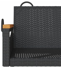 Banco baloiço 63x62x40 cm vime PE preto