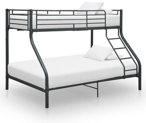 Estrutura de beliche 140x200/90x200 cm metal preto