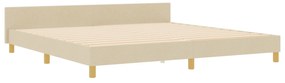 Cama de tecido creme vidaXL 200x200 cm