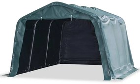 vidaXL Tenda para gado removível PVC 550 g/m² 3,3x4,8 m verde escuro