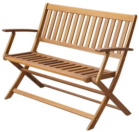 vidaXL Banco de jardim 120 cm madeira acácia maciça
