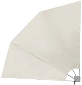 Toldo lateral dobrável para varanda 210x210 cm creme