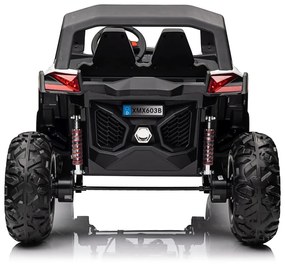 Carro elétrico para Crianças 24V 2 Lugares 4x4 Buggy UTV-MX 2000N Rodas de EVA, Assento de couro Branco