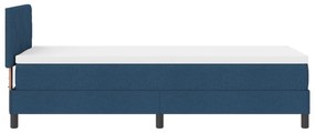 Cama Box Spring com Colchão Azul 80x200 cm Tecido