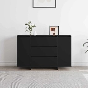 Sideboard Preto 120x41x75 cm Madeira de engenharia