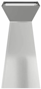 Jardineiras de Pilar - 2 peças com tigela de 35x35x73 cm em aço galvan