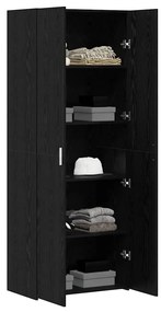 Highboard Carvalho Preto 70x42.5x185 cm Madeira Engenharia