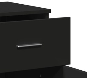 Aparador 79x38x80 cm derivados de madeira preto