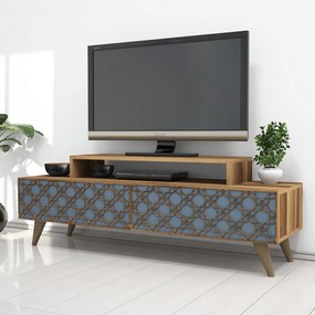 Móvel para TV City – Nogueira – 140 cm x 48,8 cm x 41,8 cm