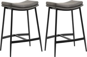 Conjunto de 2 Bancos Altos de Cozinha Bancos de Bar com Estrutura de A