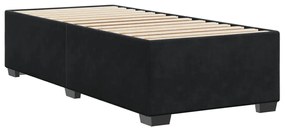 Estrutura de cama 90x200 cm veludo preto