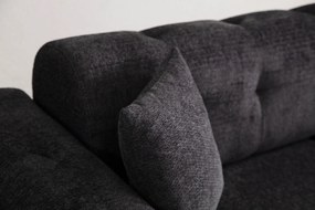 Sofá-cama de 3 Lugares Athena – Preto – 225x92x76 cm