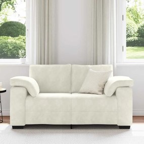 Sofá-luvas 120 cm veludo creme