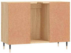 Armário p/ casa banho 80x33x60cm deriv. madeira carvalho sonoma