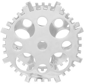 Suporte para Vinho Prateado 15.4x5.5x15.4 polegadas Alumínio