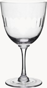 Copos de vinho em cristal artesanal Lens, conjunto de 2