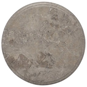 vidaXL Tampo de mesa Ø40x2,5 cm mármore cinzento