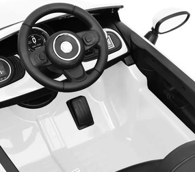 Carro elétrico de criança Fiat 500 branco