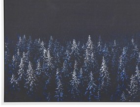 Quadro com motivo noturno em azul e preto 63 x 93 cm LORETO Beliani
