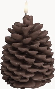Vela LED artesanal com aspeto de chama real Pine Cone, Alt 13 cm