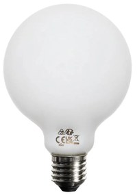 Conjunto de 5 Lâmpada LED regulável E27 opal G95 5W 450lm 3000K